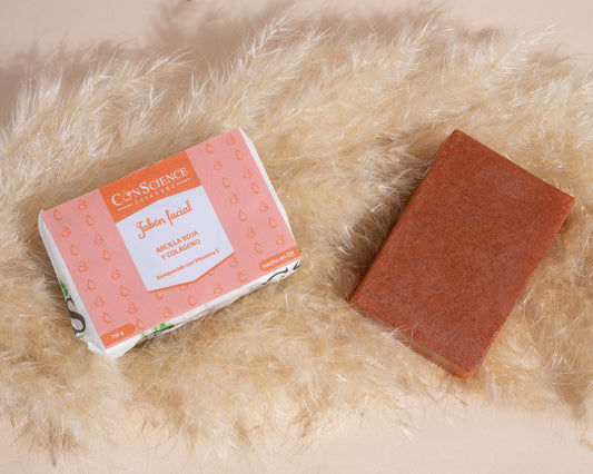 Jabón Facial de Arcilla Roja y Colágeno