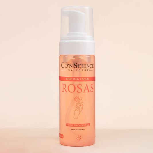 Espuma Facial de Rosas