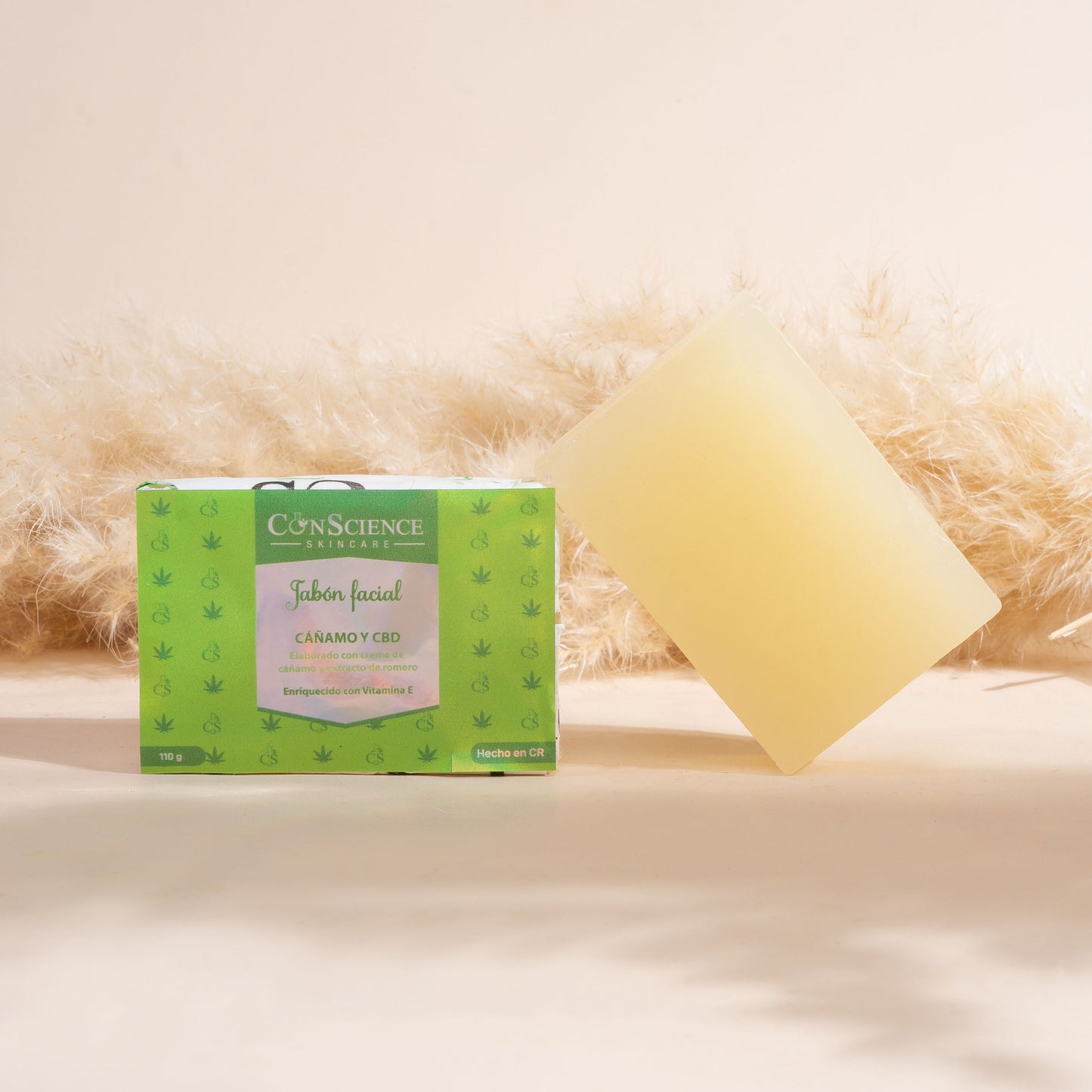 Jabón facial de cáñamo y CBD