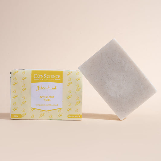 Jabón Exfoliante de Avena Leche y Miel
